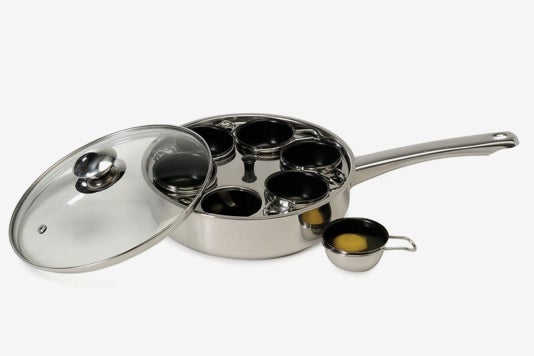 Excelsteel 18/10 Stainless 6 Non Stick Egg Poacher.